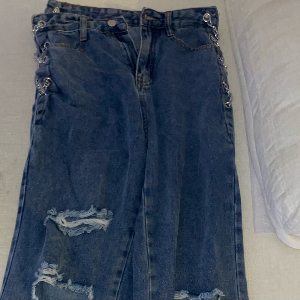SHEIN chain pants